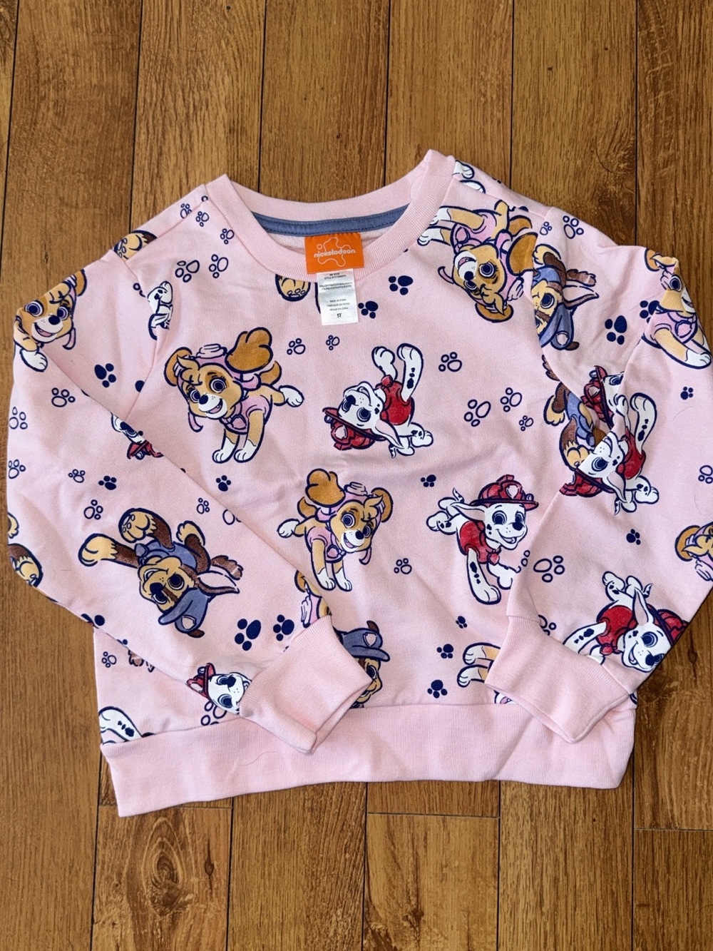 Nickelodeon Pink PAW Patrol Girls' Crewneck Sweatshirt